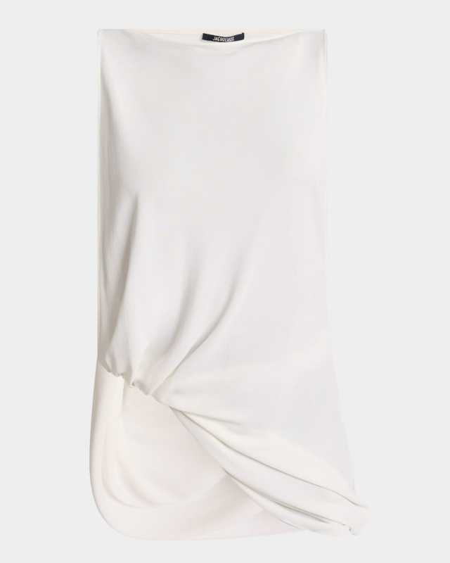 Peplo Cutout Asymmetric Tank Top